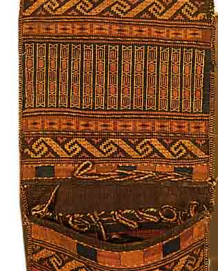 BELUTSCH DOPPELTASCHE, 101 X 46CM, EHZ 2 WOLLE AUF WOLLE, UM 1920