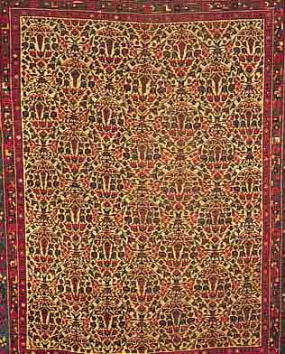 GHOLTOGH, PERSIEN, 204 X 167CM, EHZ 3 WOLLE AUF WOLLE, CA.60 JAHRE