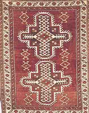 KARS, TÜRKEI, 175 X 140CM, EHZ 3 WOLLE AUF WOLLE, CA.40 JAHRE