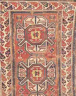 KAZAK, RUSSLAND, 270 X 116CM, EHZ 4-5 WOLLE AUF WOLLE, UM 1920
