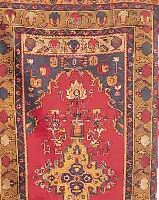 KONJA, TÜRKEI, 260 X 123CM, EHZ 3 WOLLE AUF WOLLE, CA.30 JAHRE