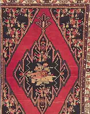 MAZLAGHAN, PERSIEN, 205 X 142CM, EHZ 3 FLOR WOLLE, CA.30 JAHRE