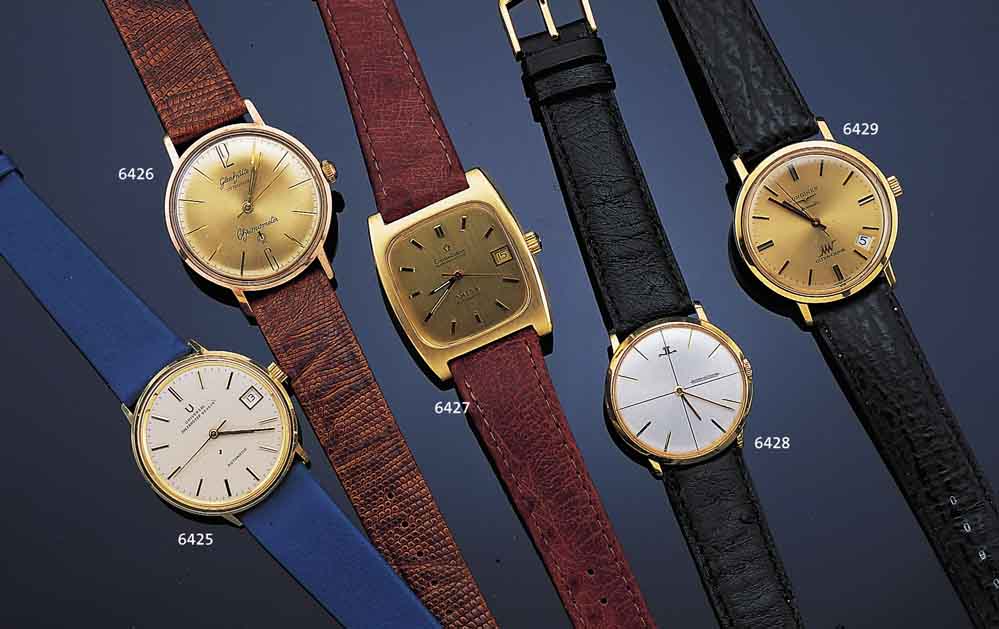 OMEGA HERRENARMBANDUHR CONSTELLATION, REF.- NR. 1680059, SCHWEIZ UM 1975, GG 750/000, STüLPGEH., BODEN 4-FACH VERSCHR., GET. A- WELLE, BEI ...