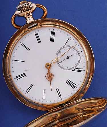 OMEGA HERRENTASCHENUHR SAVONETTE, SCHWEIZ/ DEUTSCHLAND UM 1908, ROSE-G. 585/000, BEIDE SCHALEN SYM. GUILL., BER., MONOGR.-SPIEGEL FREI, ...
