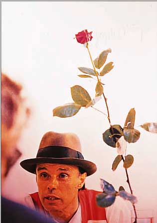 BEUYS, JOSEPH, ROSE FüR DIREKTE DEMOKRATIE, FARBOFFSET, HANDSIGNIERT, CA. 80 X 55,5 CM