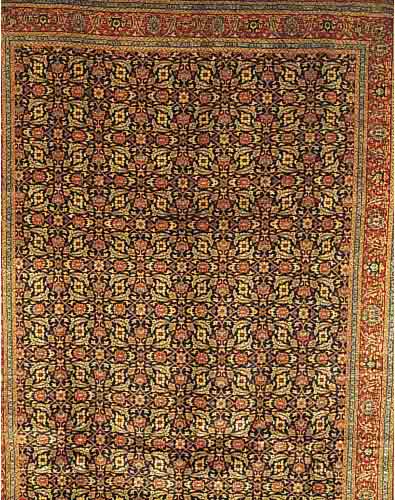 TäBRIZ, INDIEN, 310 X 210CM, EHZ 2 FLOR WOLLE, CA.20 JAHRE