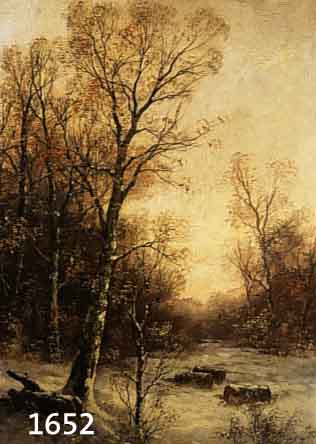 Steinbach, Gertrude, geb. 1871 Dresden, ausgebildet in Dresden und MÜnchen, hier: Verschneite Landschaft mit Birken im Winter, Öl/Lwd, li.. u. ...