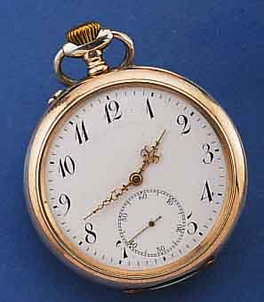 IWC HERRENTASCHENUHR LEPINE, SCHWEIZ UM 1913, 800ER SILBER, RÄNDER VERG., BODEN SYM. GUILL., MONOGR.-SPIEGEL FREI, EMAILBL., FEIN HAARR. BEI 11, ...