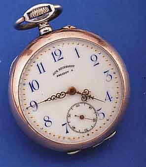 PHENIX HERRENTASCHENUHR LEPINE, SCHWEIZ/ DEUTSCHLAND UM 1900, 800ER SILBER, TIEFE BODENGRAV., RäNDER VERG., SELTENER KRONEN- SCHUTZ AM ...