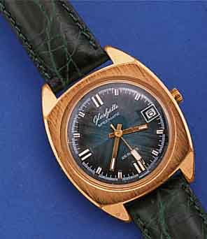 GLASHÜTTE HERRENARMBANDUHR SPEZIMATIC, REF.-NR. 760993, DEUTSCHLAND UM 1970, METALL HART- VERG., BER., EDELST.-BODEN GEDR., KAL. ...