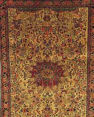 BIDJAR,PERSIEN CA 225 X 147 CM. .EHZ 2-3 FLOR WOLLE.CA 30 JAHRE.