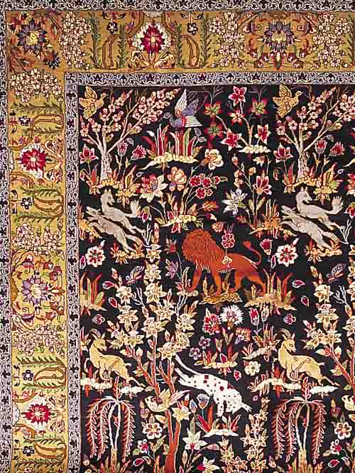 KASCHMAR,PERSIEN CA 439 X 305 CM. .EHZ 2-3 FLOR WOLLE.CA 40 JAHRE.(SELTEN).