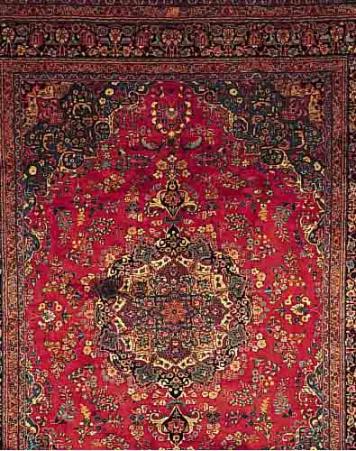 SABSEWAR,PERSIEN CA 335 X 245 CM. .EHZ 2-3 FLOR WOLLE.CA 30 JAHRE