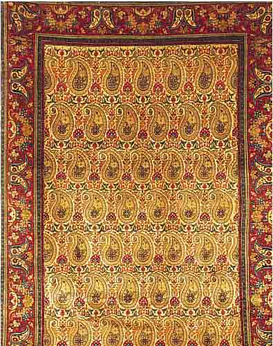 GHOM,PERSIEN CA 299 X 197 CM. .EHZ 2.FLOR KORKWOLLE.CA 10 JAHRE.