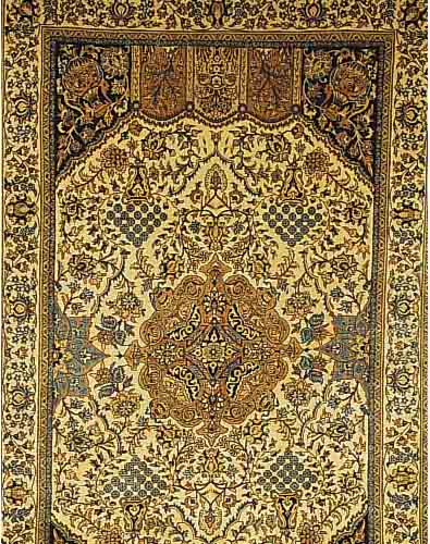 GHOM,PERSIEN CA 327 X 198 CM. .EHZ 2.FLOR WOLLE MIT SEIDE.CA 40 JAHRE