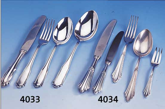 BESTECK FüR 6 PERSONEN, WMF UM 1923, METALL VERSILBERT, 6 MESSER MIT ORIG.- KLINGEN, 6 GABELN, 6 LöFFEL, 6 FRüHSTüCKS- MESSER ...