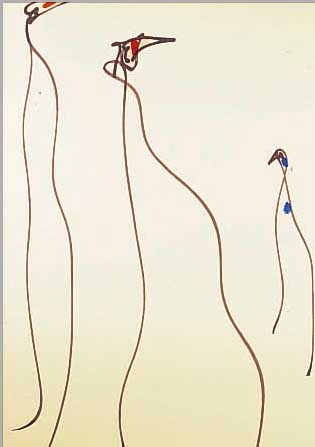 ERNST, MAX, 1891-1976, DREI FARBLITHOGRA- PHIEN AUS: JACQUE PREVERT LES CHIENS ONT SOIF,MOURLOT PARIS 1964, JE CA. 42 X 29 CM, PP
