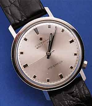 KONVOLUT: 2 JUNGHANS HERRENARMBANDUHREN, BEIDE UNGETR. LAGERW., 1X ELEKTROMECHANISCHES PRINZIP (ATO-CHRON), UM 1969, ORIG.-LEDERB. M. ...