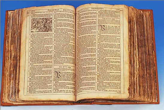 BIBEL, NEUES UND ALTES TESTAMENT, NACHFOLGE ENDTER, DAT. 1701, DURCHGEHEND ILLUSTRIERT, EINBAND ERNEUERT, SEITEN GEBRäUNT, Z.T. BESCH.