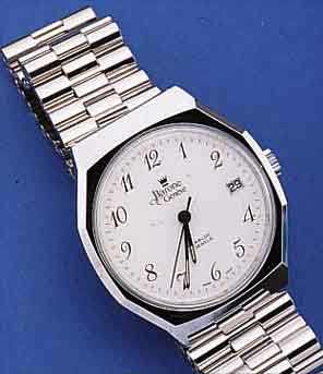 KONVOLUT: 2 X BARONE HERRENARMBANDUHREN, SCHWEIZ UM 1970/72, EDELST.-BODEN GESCHR., 1 XMETALL HARTVERCHR., KONTRASTZIFFERBL., NEUTR. ...