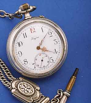 KONVOLUT: 2 LONGINES HERRENTASCHENUHREN, BEIDE OFFEN, EMAILBL. SIGN., 1X UM 1890, NICKEL, 2/3 PLATINENW. MATT VERG., ECHAPPEMENTLATERAL, ...