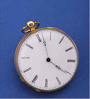 DAMENTASCHENUHR, FRANKREICH UM 1875, GG 750/000, SCHLüSSELAUFZUG, PERF. EMAILBL., ORIG. GEBL. STIL-FORM-ZEIGER, METALLCUV., 8 ST. ...