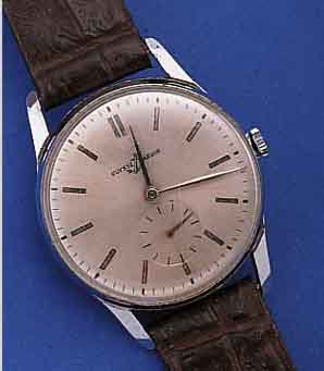 ULYSSE NARDIN ARMBANDUHRWERK, IM METALLGEH. VERCHR., VON HELVETIA, BODEN U. GLASR. GEDR., BLATT REST., 17 ST., STREIFENSCHL., HANDAUFZUGSCHR.-UNR., ...