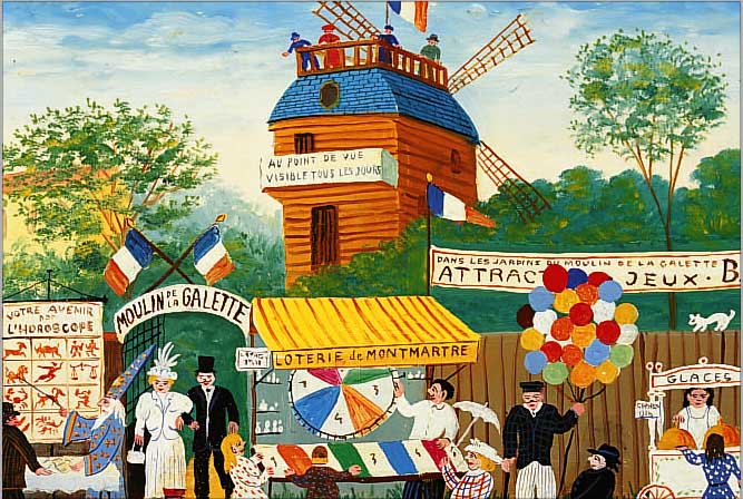 TROTIN, HECTOR, *1894 LEVALLOIS-PERRET - 1966, BEDEUTENDER FRANZöSISCHER NAIVER, DER ERST SPäT ENTDECKT WURDE, HATTE 1957 SEINE ERSTE ...