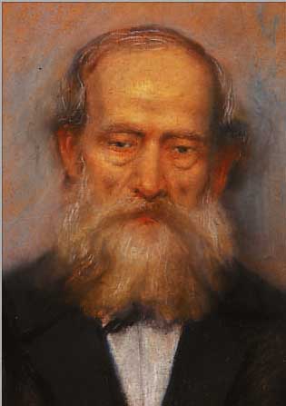 UNBEK. KüNSTLER DES 19. JH., QUALITäTVOLLES PORTRäT EINES ALTEN MANNES MIT BART, PASTELL UNSIGN., CA. 40 X 30 CM, UNTER GLAS GERAHMT