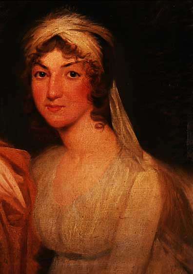 UNBEK. KüNSTLER, UM 1800, PORTRäT EINER JUNGEN FRAU MIT HELLEM SCHAL üBER DEM HAAR, ÖL/LWD. (ALT REST.), UNSIGN., CA. 62 X 51 CM, R. (EINE ...