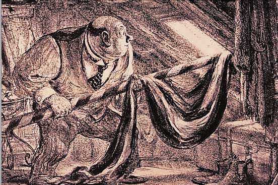 WEBER, A. PAUL, 1893 ARNSTADT-1980 SCHRET- STAKEN, DER HELD, LITHOGRAPHIE, RE. U. HANDSIGNIERT, CA. 29 X 42,5 CM