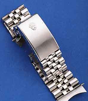 ROLEX JUBILEEARMBAND FüR HERRENARMBANDUHR DATEJUST, 70ER JAHRE, STEGBR. 20 MM, L. VON STEG ZU STEG CA. 16,5 CM, NUTZSP., ABER VER- WENDB.