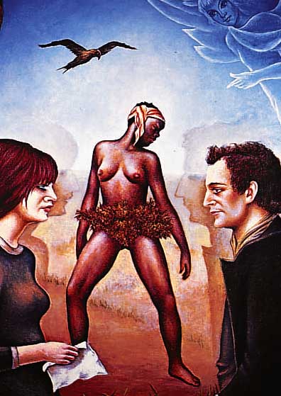 SCHAD, CHRISTIAN, 1894-1982, LILITH, FARBLITHOGRAPHIE, HANDSIGNIERT UND DAT. 76, BETITELT, NUM. 61/90, CA. 53 X 43,5 CM
