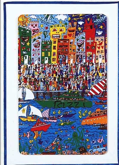 RIZZI, JAMES, ZWEI TELEFONKARTEN, BEIDE HANDSIGNIERT, JE CA. 8,5 X 5,5 CM, PP, U.GL., R.