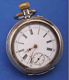 KONVOLUT: 2 OFFENE HERRENTASCHENUHREN, BEIDE800ER SILBER, SCHWEIZ/DEUTSCHLAND UM 1910, BEIDE RäNDER VERG., ALTERSBED. BER., BEIDE EMAILBL., ...
