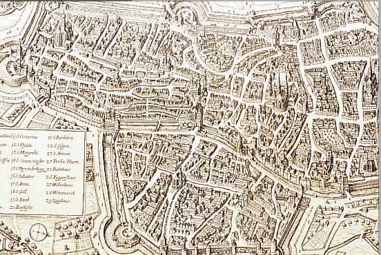 KONVOLUT VON 4 BLATT, MIT ANSICHTEN VON AUGSBURG: 1.) KUPFERSTICH V. M. MERIAN, AUGUSTA VINDELICORUM, AUGSBURG AUS DER VOGEL- SCHAU, LI. ...