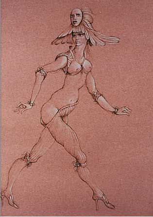 FINI, FINI, LEONOR, 1918-1998, RADIERUNG, ITALIENISCH-ARGENTINISCHE MALERIN, LEBTE VOR- WIEGEND IN PARIS, STAND DEM SURREALISMUS NAHE, HIER: ...
