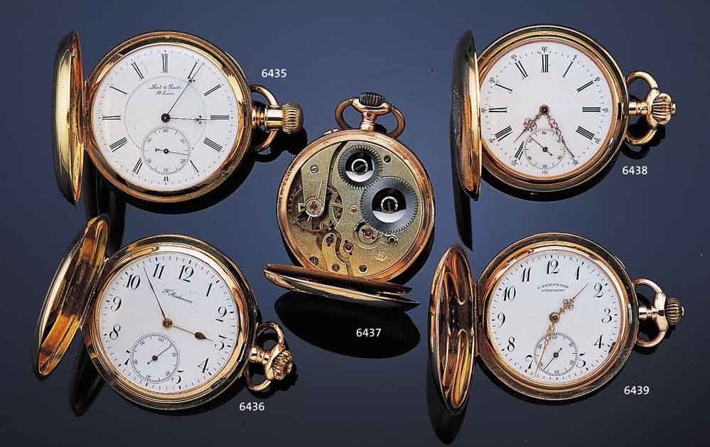 DROZ & PERRET HERRENTASCHENUHR SAVONETTE, REF.-NR. 69498, SCHWEIZ VOR 1879, GG 750/000, GUILL. BER., MONOGR.-SPIEGEL FREI, RAND KAN- NELIERT, ...