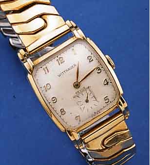 KONVOLUT: 2 HERRENARMBANDUHREN, FüR DEN US- MARKT, UM 1952, 1X WITNAUER/REVUE, GG-FILLED GEH., SCHERENGLIEDERB. SPäTER, EDELST.-BODEN ...