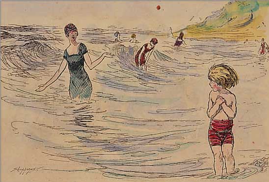 SECHS ILLUSTRATIONEN AUS PUNCH UND ENGLISH CHARIVARI, UM 1910-20, MIT VERSCH. SPORT- DARSTELLUNGEN, TEILS KOLORIERT, VERSCH. GRößEN