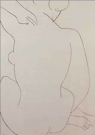 MATISSE, HENRI, 1869 - 1954, LITHOGRAPHIE AUF VèLIN, SIGN. U. DAT. OCT. 49, 37 X 26 CM, PP., UNTER GLAS, R.