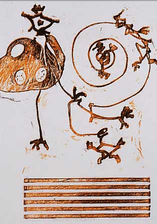 ERNST, MAX, KONVOLUT VON ZWEI FARBLITHOGRAFIEN AUF ARCHES-VèLIN AUS D. SUITE: "ALICE IM WUNDERLAND" VON 1970, ...