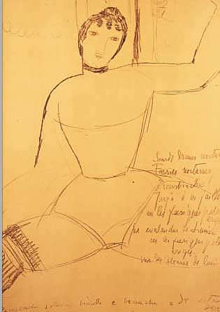 MODIGLIANI, AMEDEO, 1884 - 1920, SITZENDES MäDCHEN, LITHOGRAPHIE (NACH EINER BLEISTIFT- ZEICHNUNG) AUF ARCHES-BüTTEN AUS DER SUITE: ...