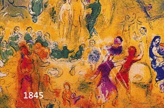 CHAGALL, MARC, 1887 - 1985, KONVOLUT AUS ZWEI FARBOFFSETS AUS "DAPHNIS UND CLOE" VON 1961, "DER LENZ", MOURLOT 335, ...