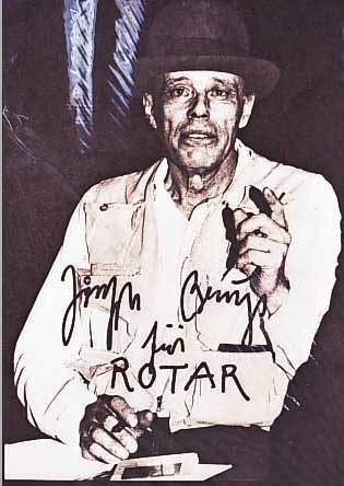 ROTAR, 1926 - 1999, SO SAH ICH BEUYS, KUPFERTIEFDRUCK IN SCHWARZ AUF BüTTEN, R. U. IN SCHWARZEM FILZSTIFT SIGNIERT: ROTAR UND ...