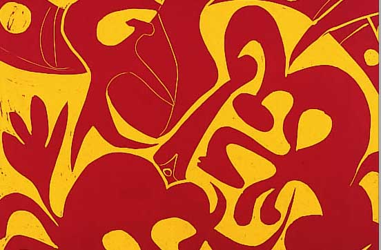 PICASSO, PABLO, 1881 - 1973, KONVOLUT VON 5 FARBLITHOGRAPHIEN NACH FARBLINOLSCHNITTEN, PICADOR U. STIER, MALER UND SEIN MODELL, ...