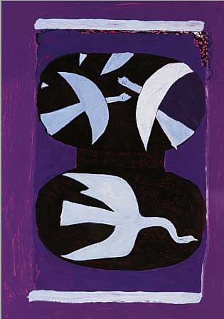 BRAQUE, GEORGES, KONVOLUT VON 6 LITHO- GRAPHEN: AUS "DERRIèRE LE MIROIR", VIER DAVON IN FARBE, ZWEI DAVON IN SCHWARZ-WEISS, ...