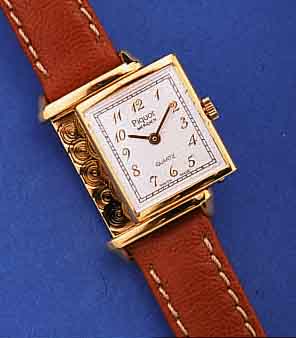 PIQUOT HERRENARMBANDUHR MERIDIEN, SCHWEIZ UM1998, METALLWENDEGEH., QUARTZWERK, LEDERB., ETUI, UNGETR., EZ 1
