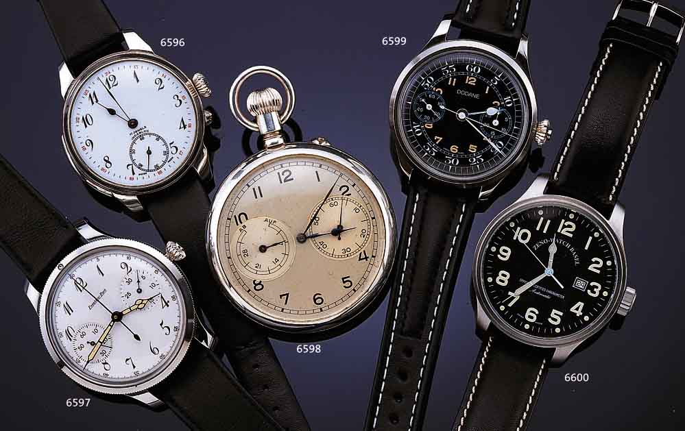 EXCELSIOR PARC TASCHENUHRCHRONOGRAPH, KONSTR. FüR DAS MILITäR UM 1932, AUF KD.- WUNSCH AKTUELLER UMBAU IM EDELST.-SCHR.-GEH., EMAILFARB. ...