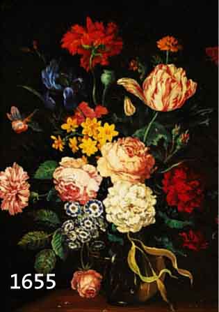 BAHMAN, A., TRADITIONALIST MTTE 20. JH., IM STIL DER ALTEN MEISTER, BUNTER BLUMEN- STRAUSS IN GLASVASE, ÖL/HARTFASER, SIGN., 40 X 33 CM, R.